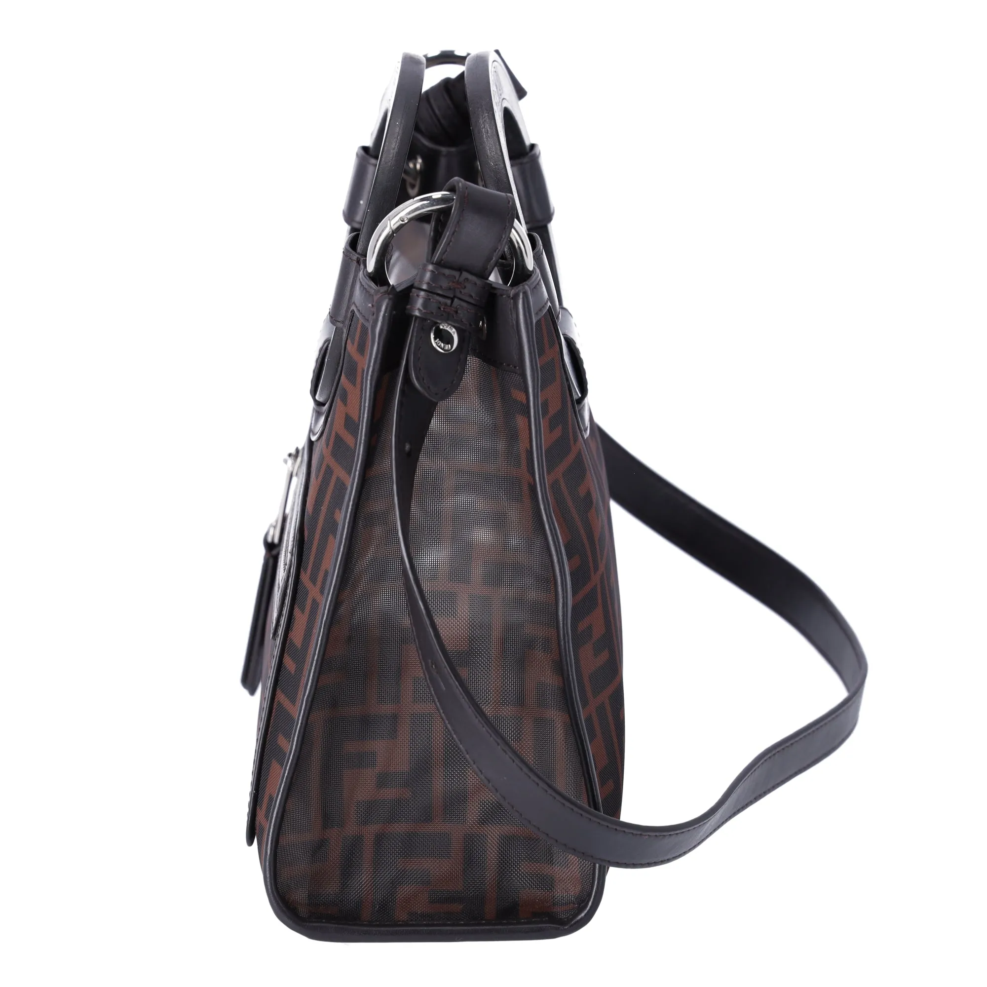 FENDI Runaway Shopper Tote Bag 8BH353-A6D6 Black Dark Brown sold by Gaby's Bags product image thumbnail 2