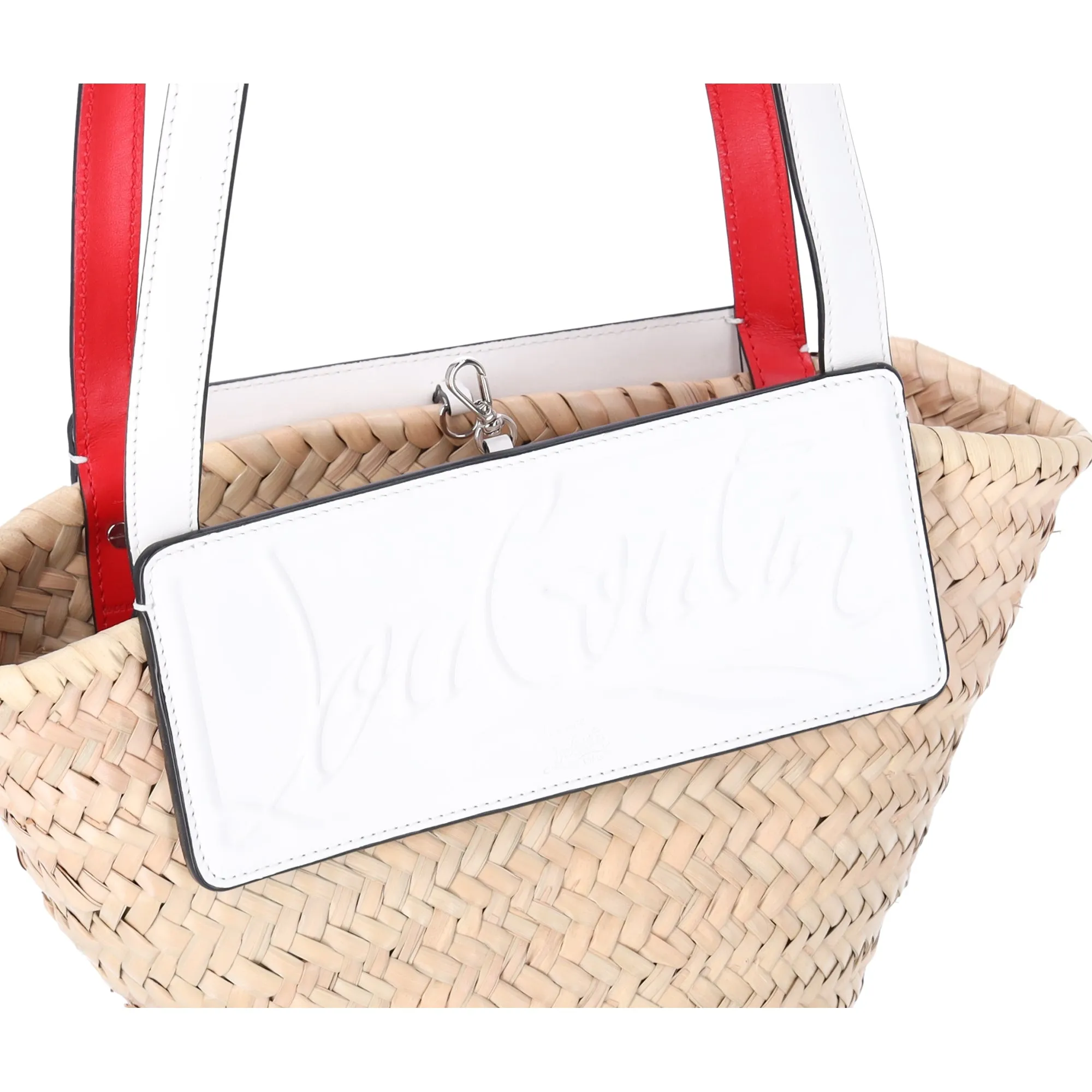 Christian Louboutin Women's White Loubishore Bag Woven Straw sold by Gaby's Bags product image thumbnail 3
