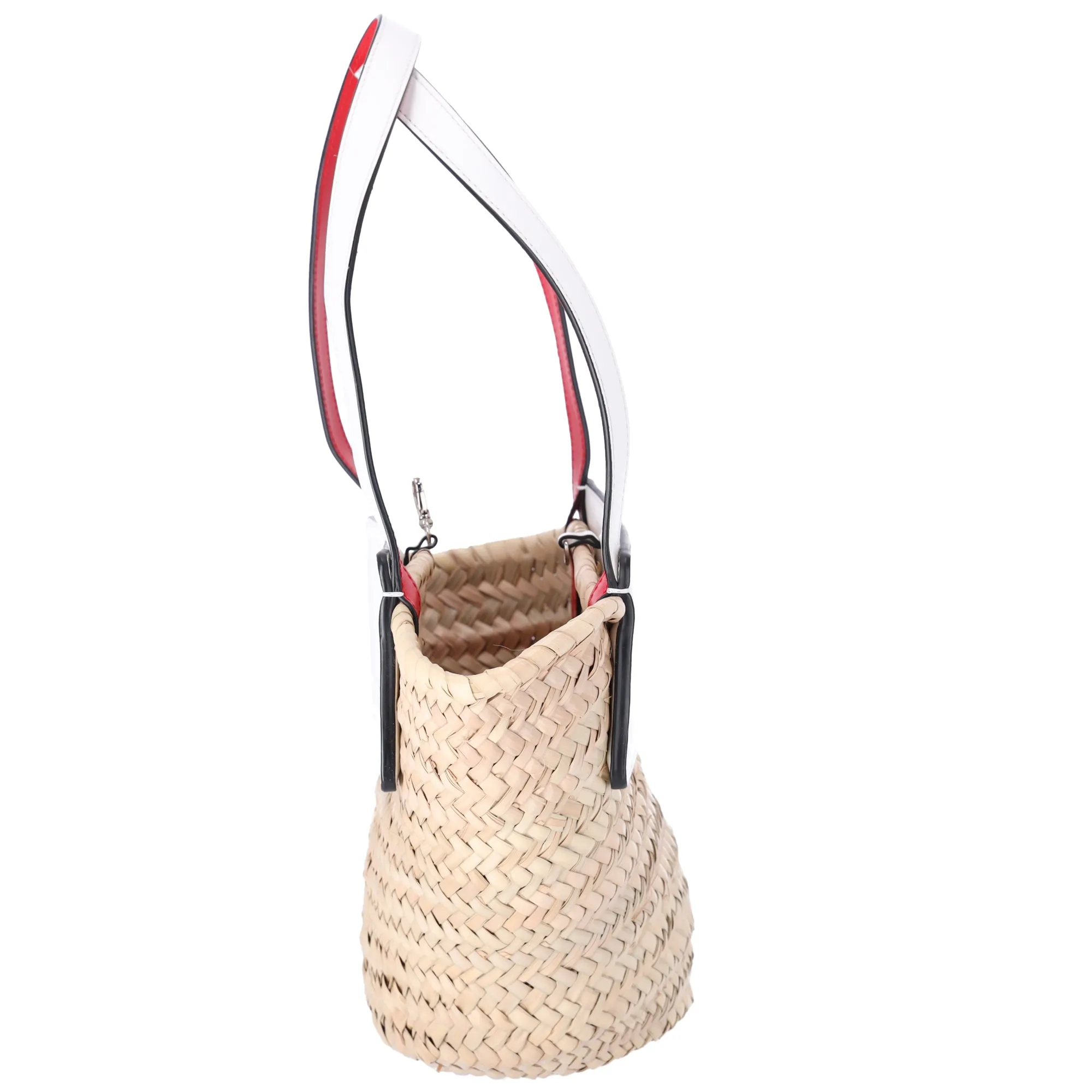 Christian Louboutin Women's White Loubishore Bag Woven Straw sold by Gaby's Bags product image thumbnail 4