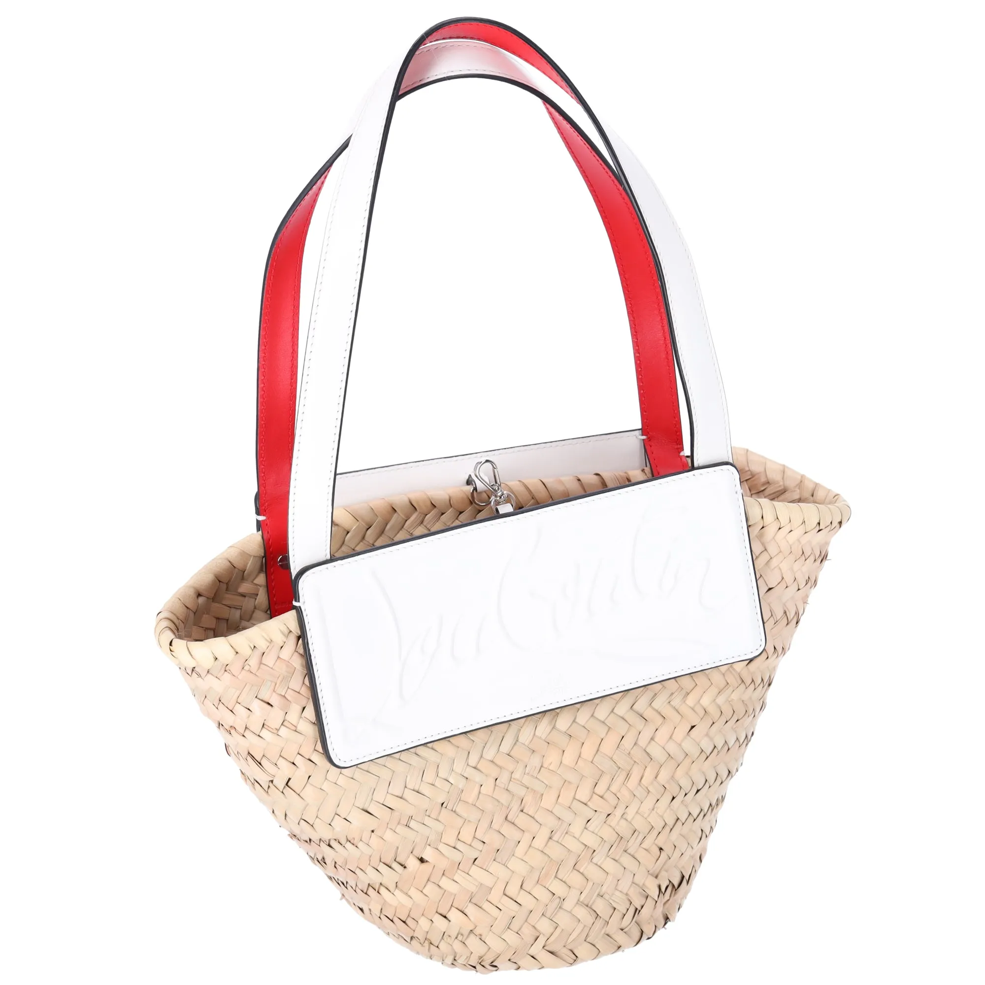 Christian Louboutin Women's White Loubishore Bag Woven Straw sold by Gaby's Bags product image thumbnail 2