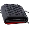 Christian Louboutin Paloma Clutch Crossbody Leather Black on Black Studded sold by Gaby's Bags