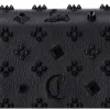 Christian Louboutin Paloma Clutch Crossbody Leather Black on Black Studded sold by Gaby's Bags