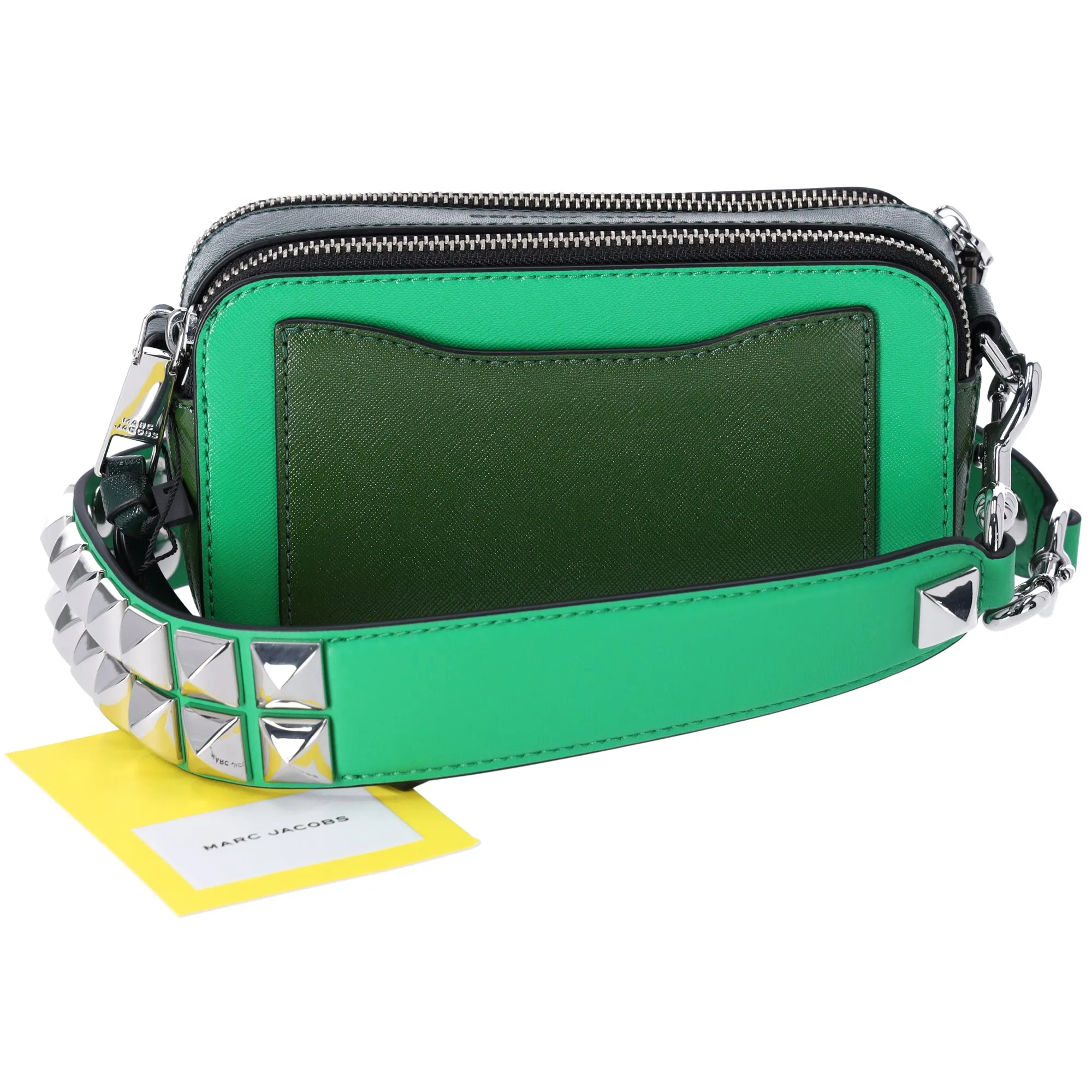 Marc Jacobs The Snapshot Shoulder Bag Studded Saffiano Leather Fern Green sold by Gaby's Bags product image thumbnail 3