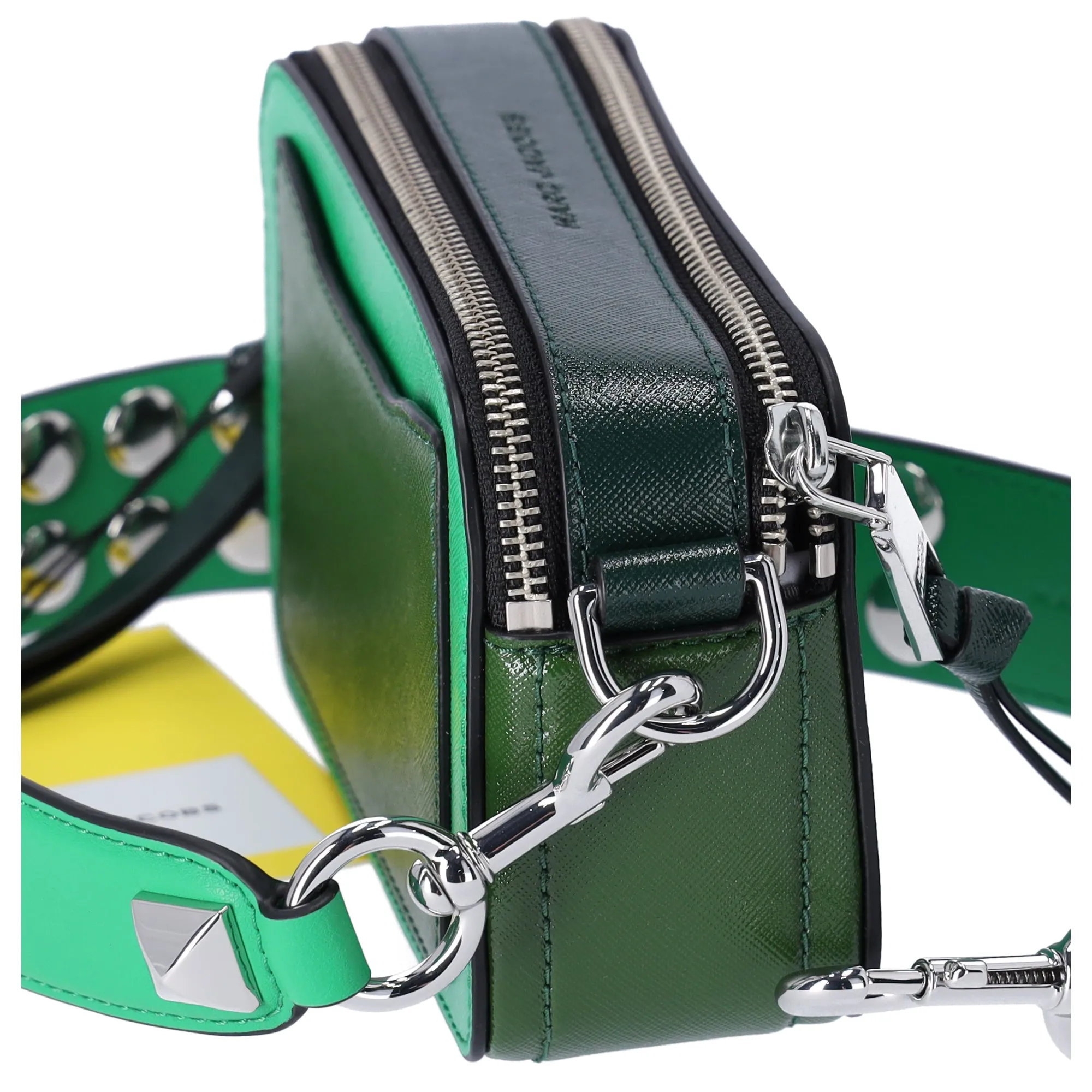 Marc Jacobs The Snapshot Shoulder Bag Studded Saffiano Leather Fern Green sold by Gaby's Bags product image thumbnail 4