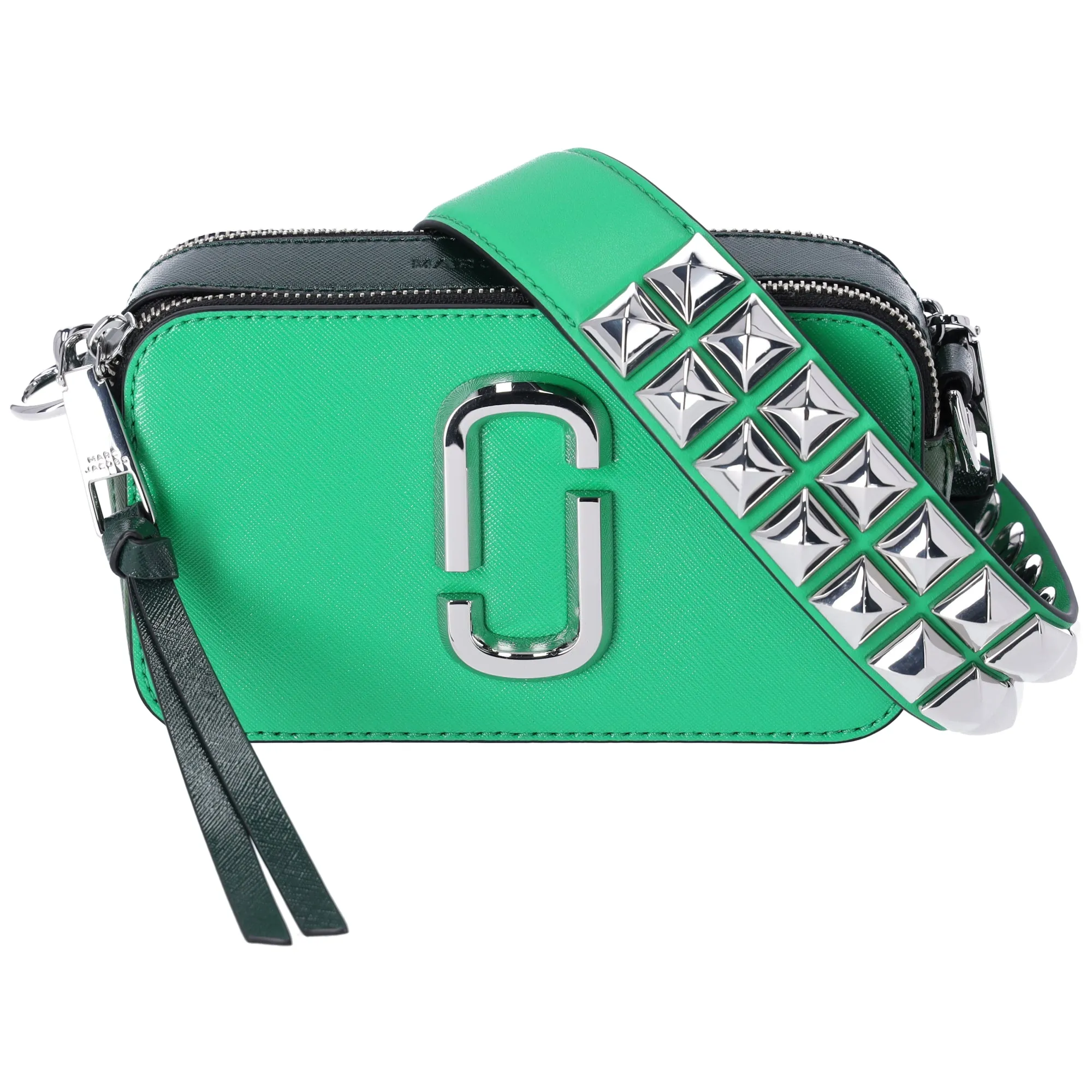 Marc Jacobs The Snapshot Shoulder Bag Studded Saffiano Leather Fern Green sold by Gaby's Bags