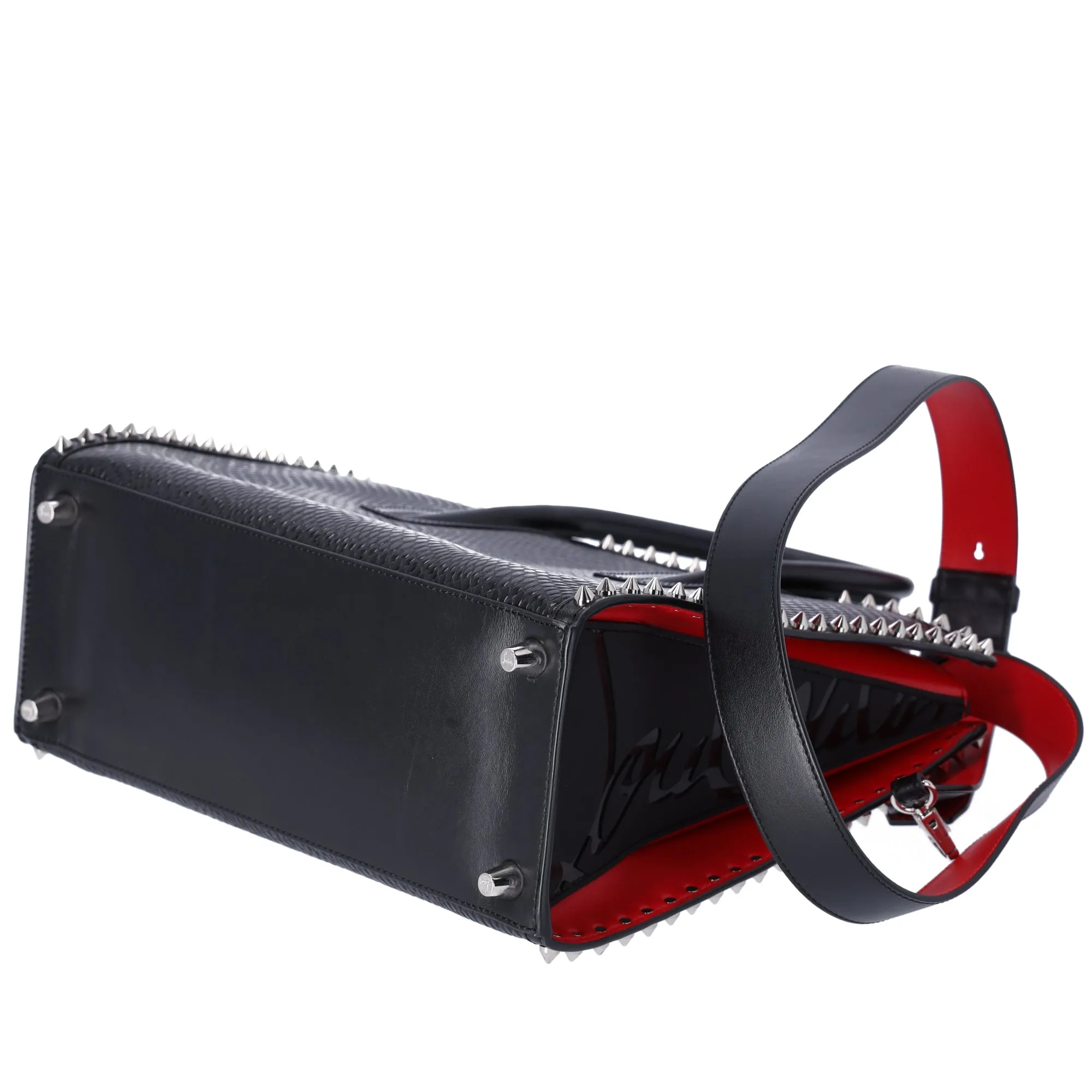 Christian Louboutin Paloma Medium Calf Leather Handbag Crossbody Black sold by Gaby's Bags product image thumbnail 5