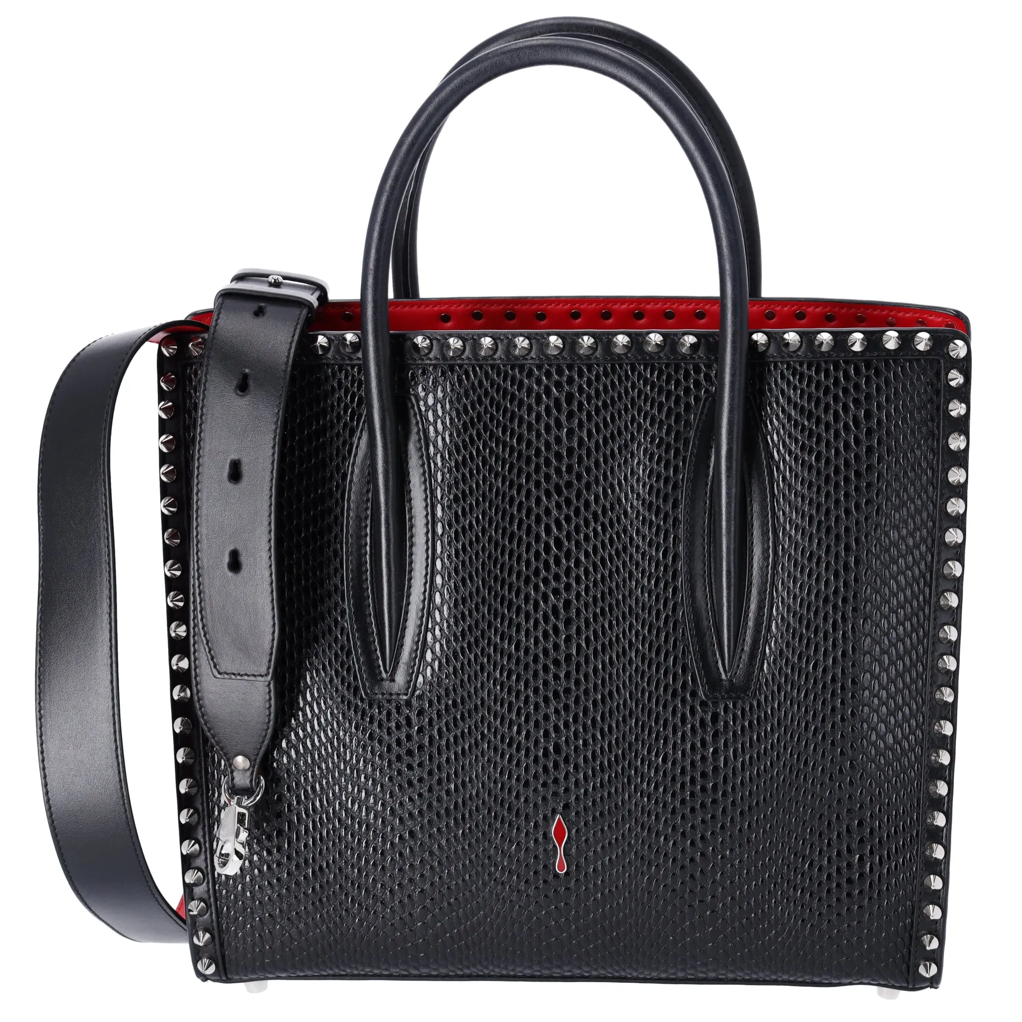 Christian Louboutin Paloma Medium Calf Leather Handbag Crossbody Black sold by Gaby's Bags product image thumbnail 3