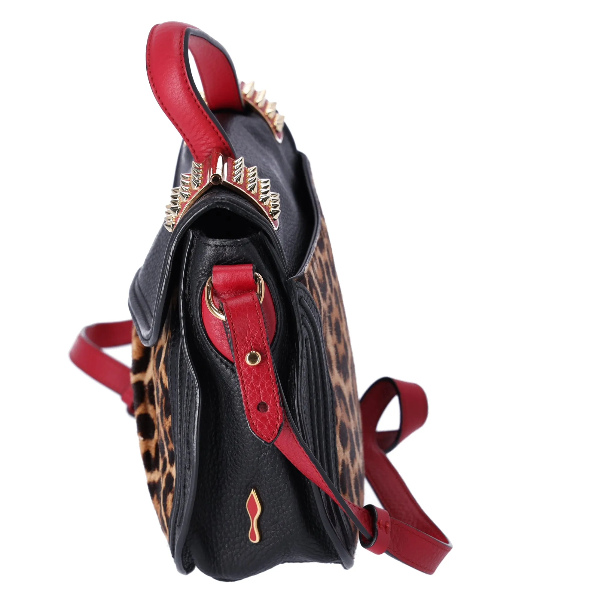 Christian Louboutin Leopard Print Pony Hair Dompteuse Shoulder Bag sold by Gaby's Bags product image thumbnail 4