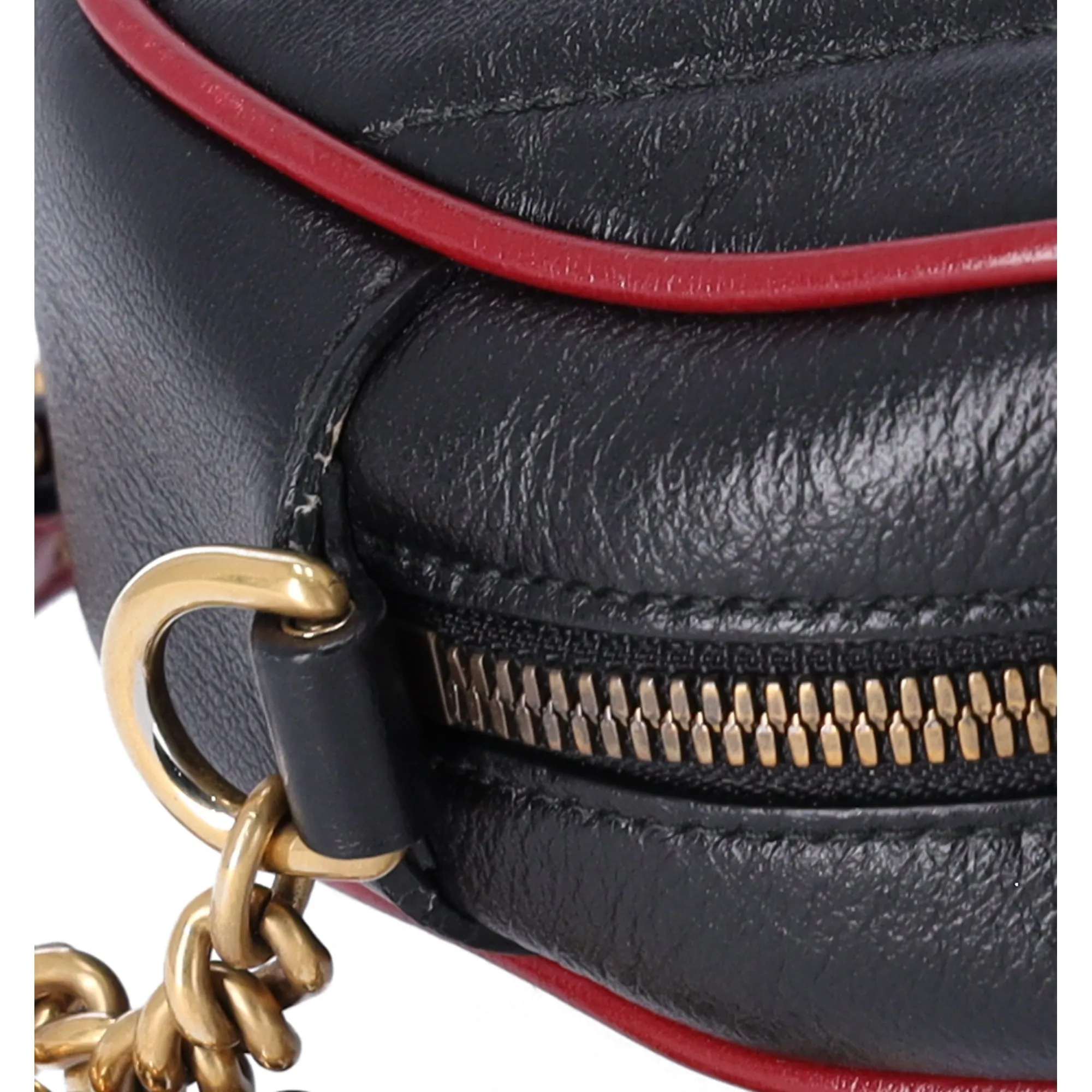 Gucci Mini Torchon GG Marmont Round Crossbody Bag Black sold by Gaby's Bags product image thumbnail 3