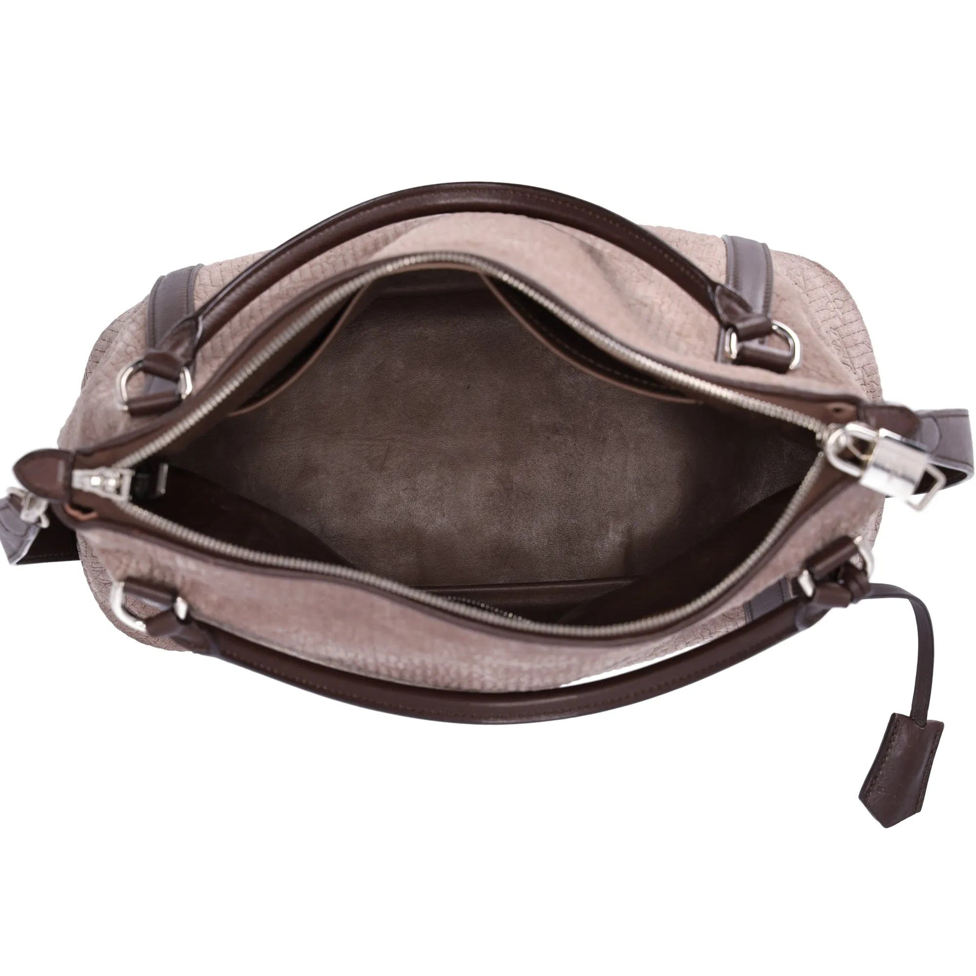 Louis Vuitton Ixia PM Antheia Handbag M94201 Granito Noir Suede Leather sold by Gaby's Bags product image thumbnail 2