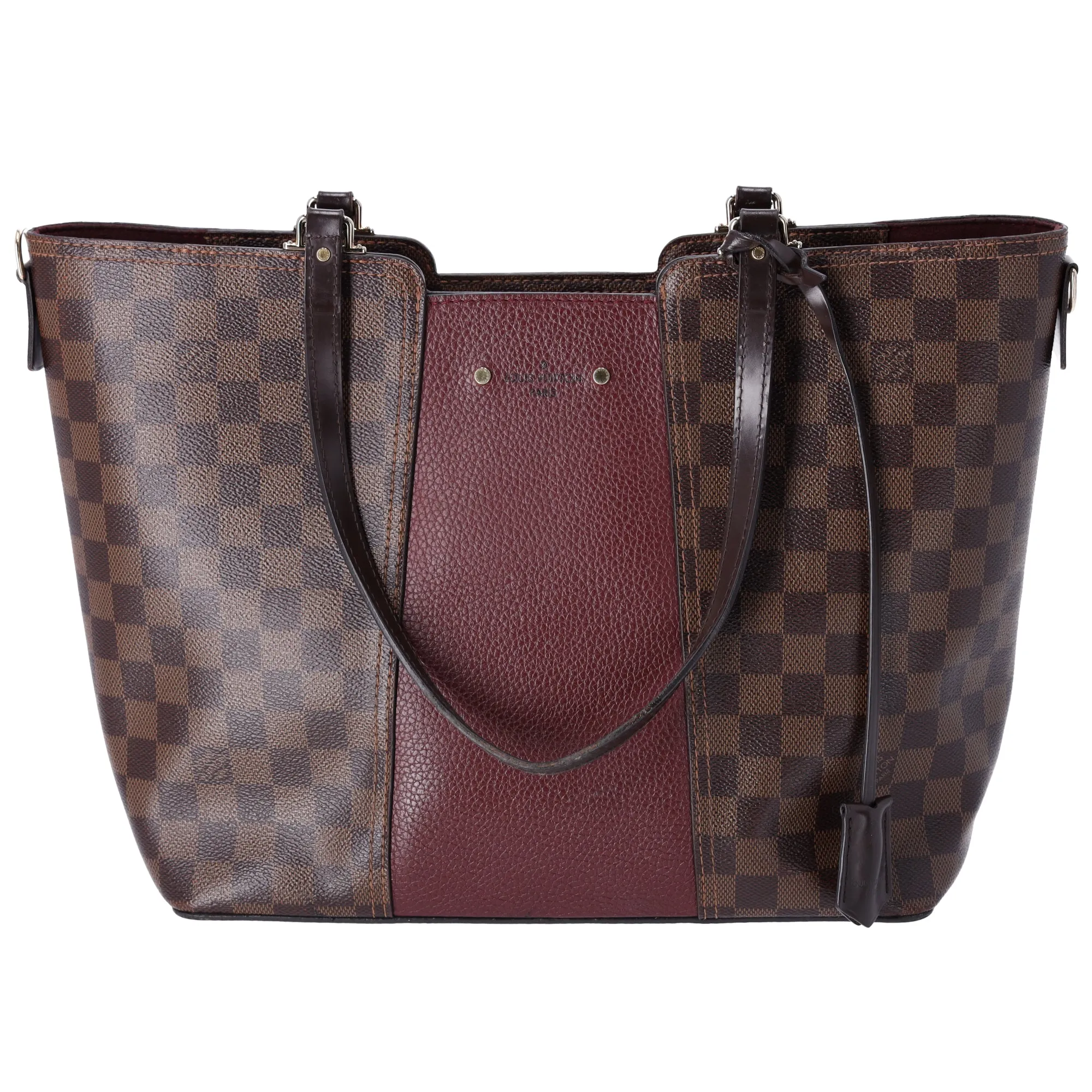Louis Vuitton Jersey Tote Damier Shoulder Bag N44021 Bordeaux sold by Gaby's Bags
