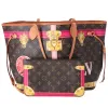 Louis Vuitton Neverfull MM Summer Trunk Monogram Tote Bag M41390 Brown Pink sold by Gaby's Bags