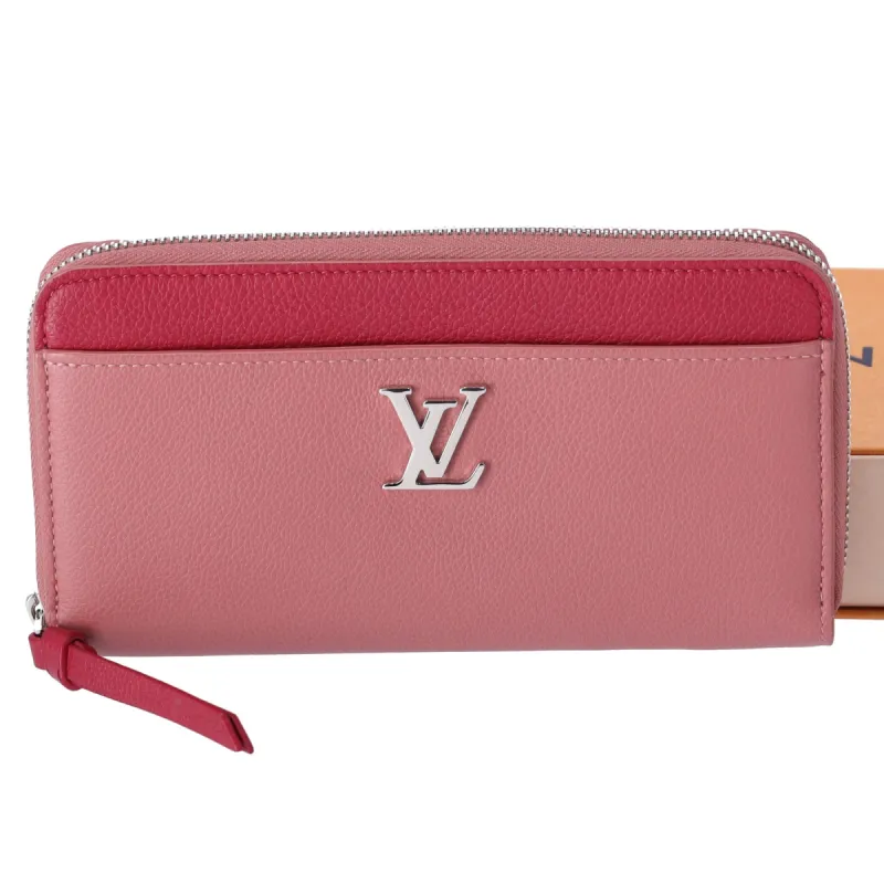 Louis Vuitton Lock Me Zippy Wallet M62949 Rose Poudoir Redouin Pink sold by Gaby's Bags
