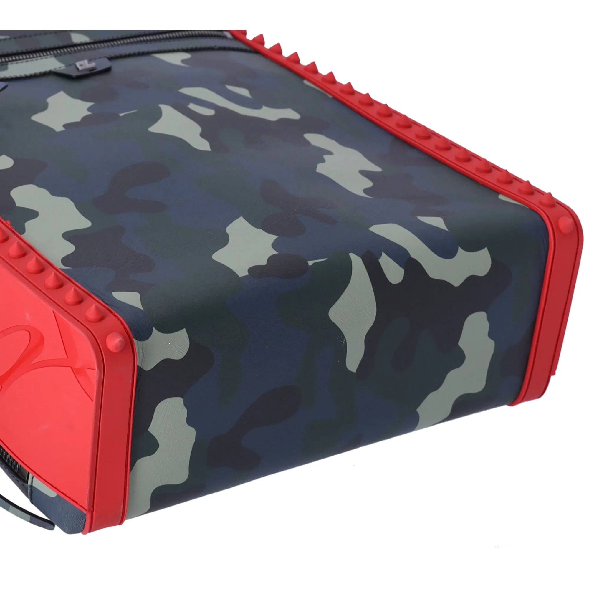 Christian Louboutin Backpack 1225147 Camo Green Red Multi Rubber Leather sold by Gaby's Bags product image thumbnail 5