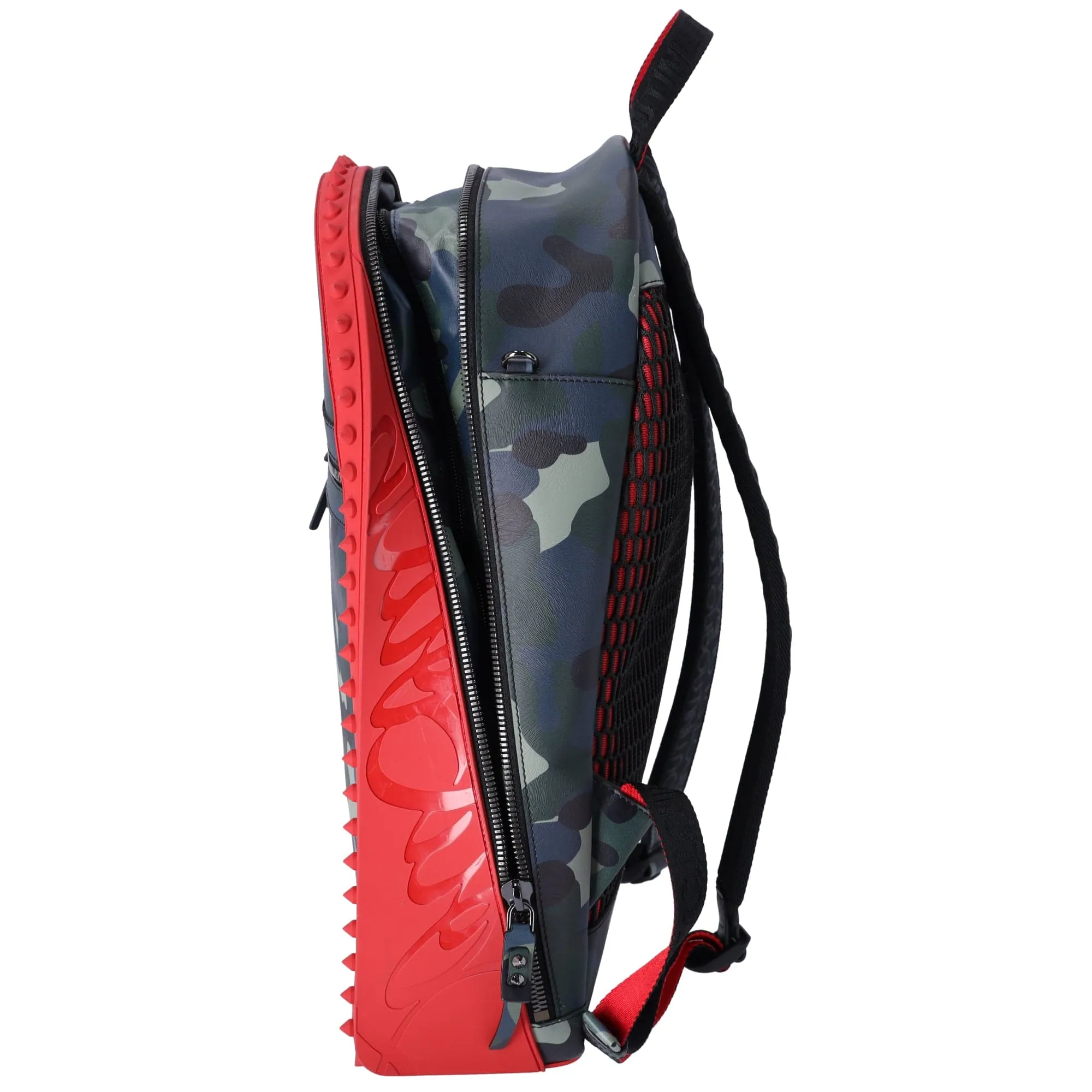 Christian Louboutin Backpack 1225147 Camo Green Red Multi Rubber Leather sold by Gaby's Bags product image thumbnail 2