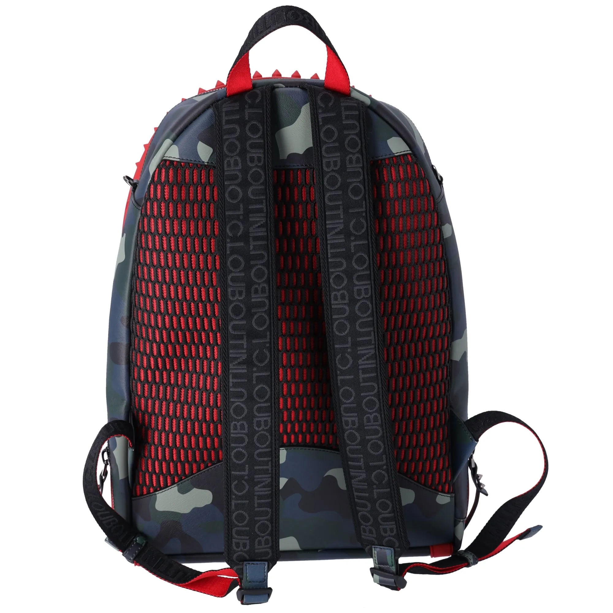 Christian Louboutin Backpack 1225147 Camo Green Red Multi Rubber Leather sold by Gaby's Bags product image thumbnail 3