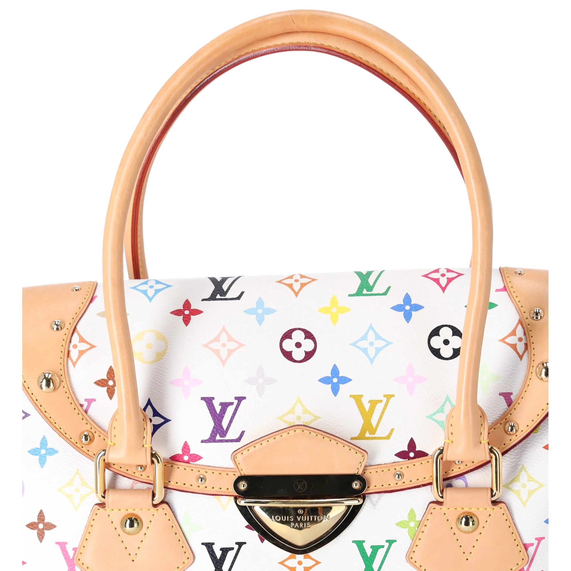 Louis Vuitton Beverly GM Monogram White Multicolor Handbag M40201 Blanc sold by Gaby's Bags product image thumbnail 4