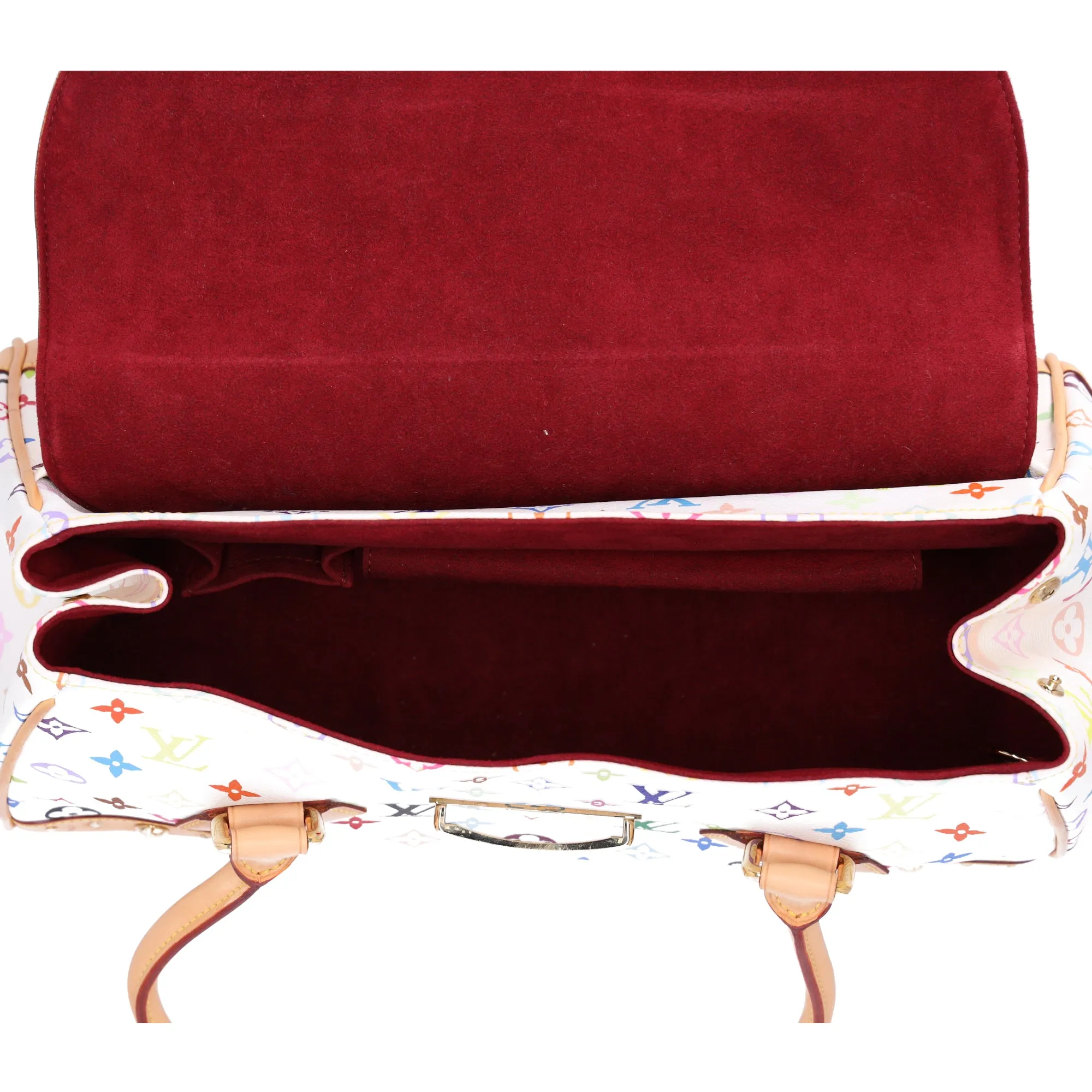 Louis Vuitton Beverly GM Monogram White Multicolor Handbag M40201 Blanc sold by Gaby's Bags product image thumbnail 2