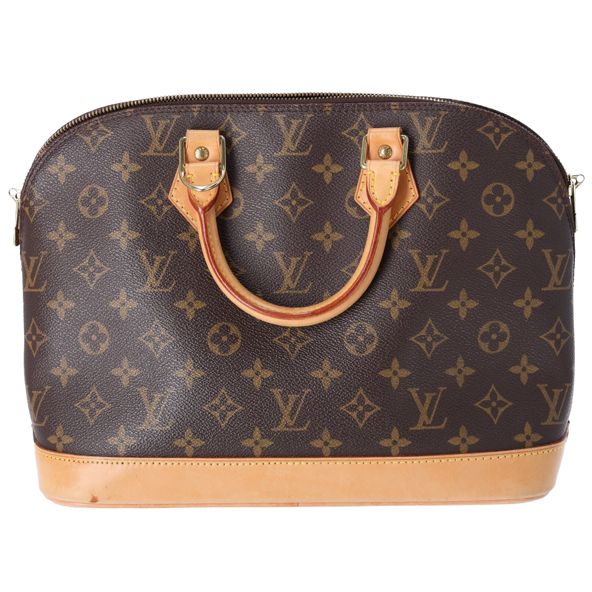 Louis Vuitton Alma Monogram Handbag M51130 Brown Dome Satchel sold by Gaby's Bags product image thumbnail 3