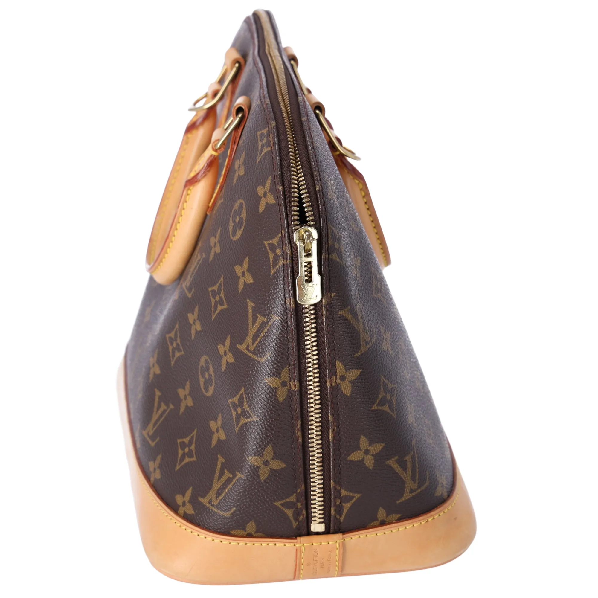 Louis Vuitton Alma Monogram Handbag M51130 Brown Dome Satchel sold by Gaby's Bags product image thumbnail 4