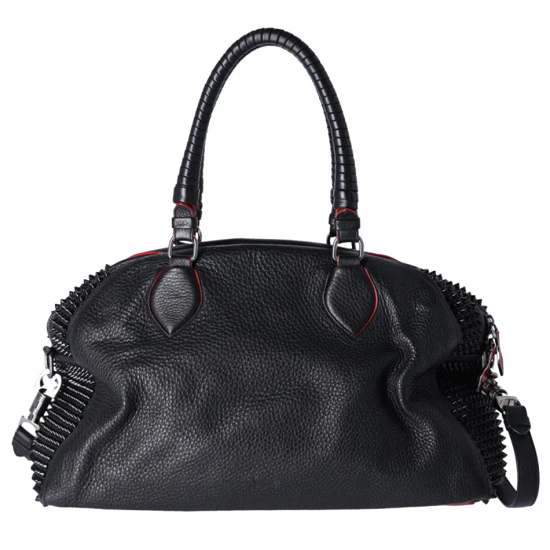 Christian Louboutin Panettone Large Handbag Black Leather Studde sold by Gaby's Bags