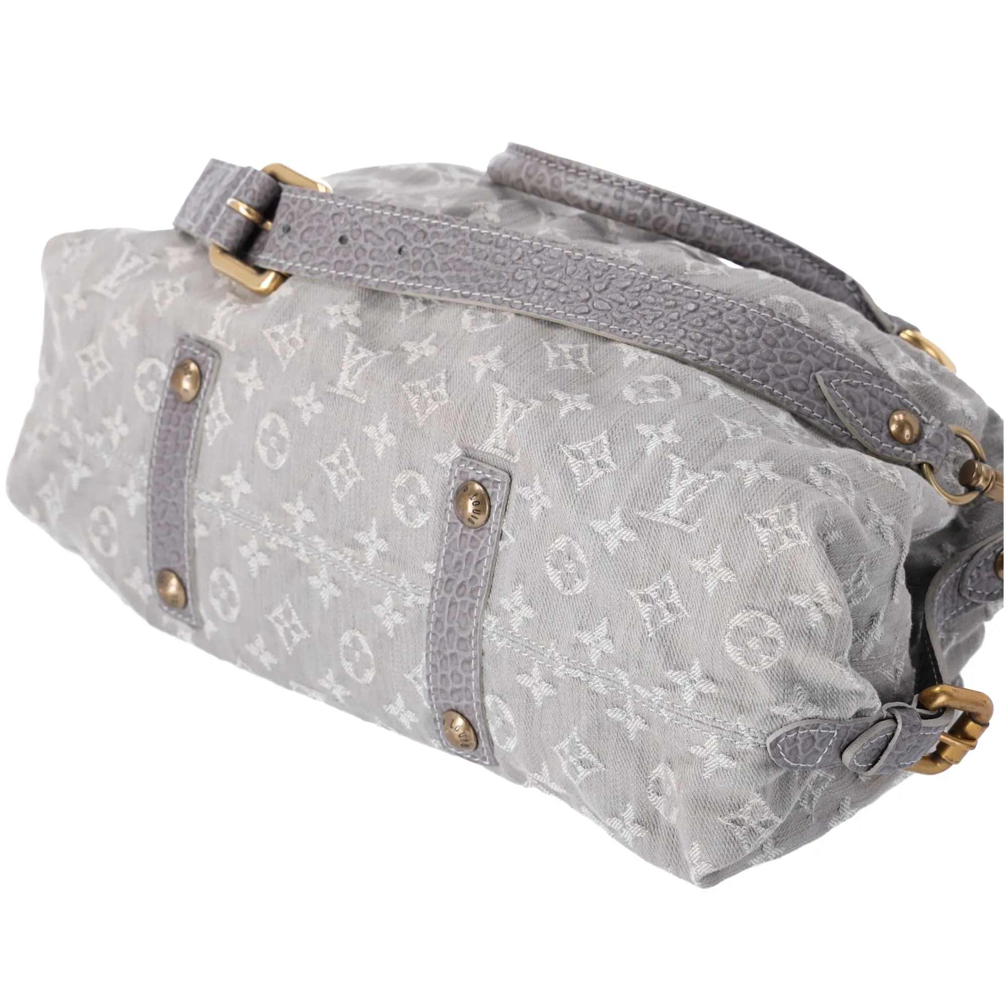 Louis Vuitton Neo Cabby MM Monogram Denim Handbag M95837 Gris Grey sold by Gaby's Bags product image thumbnail 5