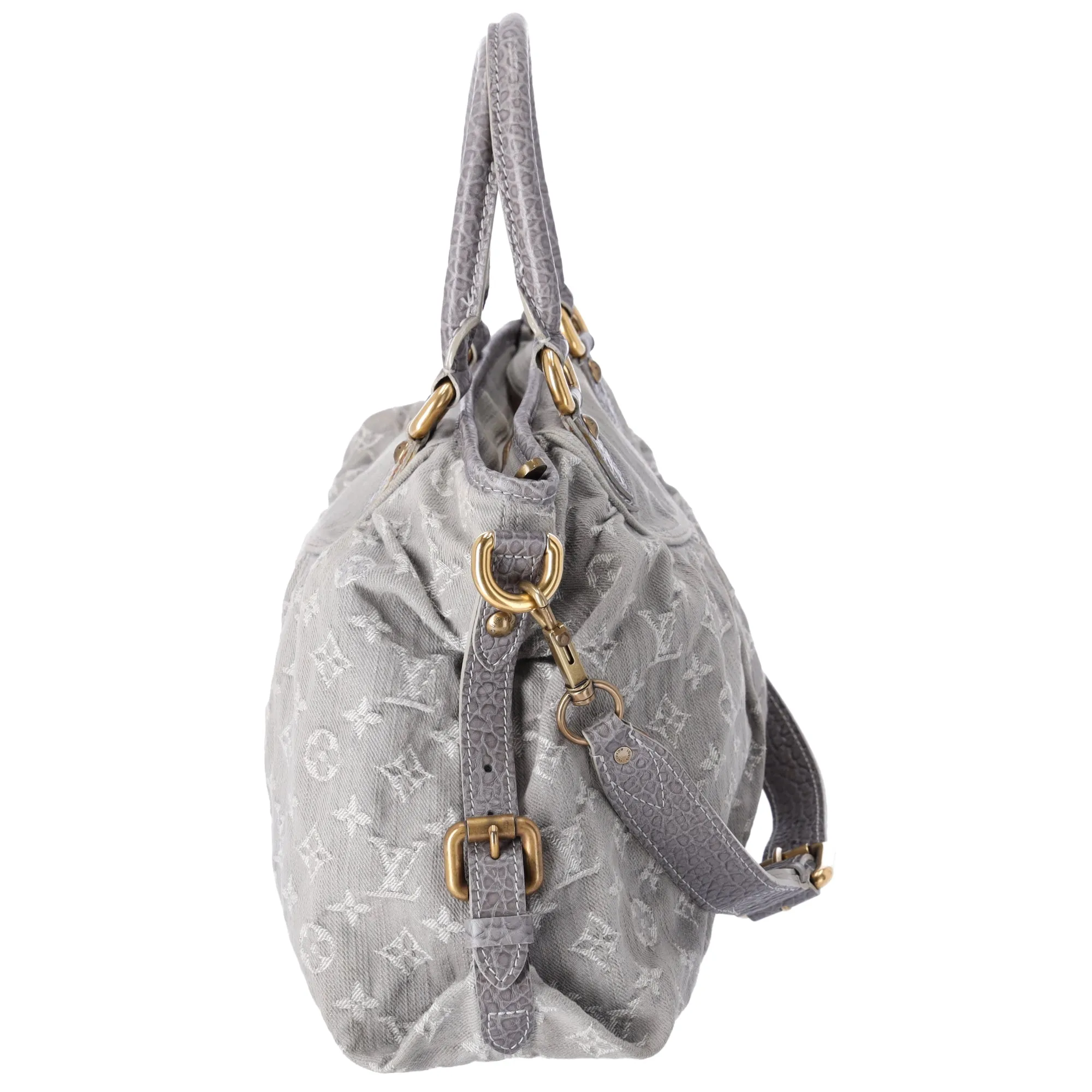 Louis Vuitton Neo Cabby MM Monogram Denim Handbag M95837 Gris Grey sold by Gaby's Bags product image thumbnail 2