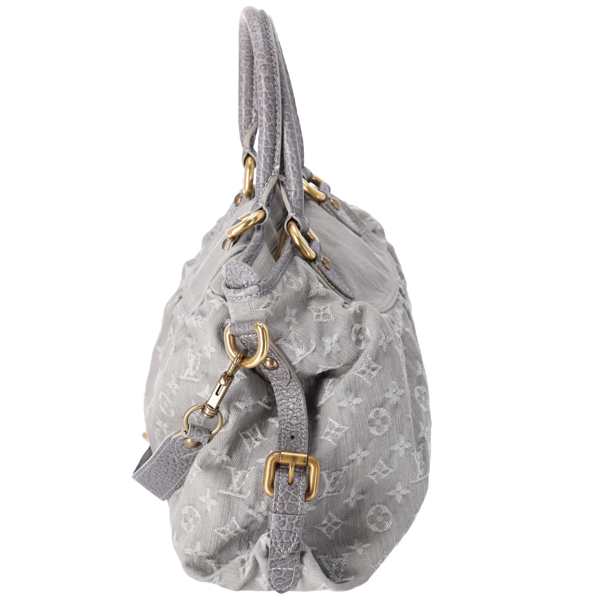Louis Vuitton Neo Cabby MM Monogram Denim Handbag M95837 Gris Grey sold by Gaby's Bags product image thumbnail 4