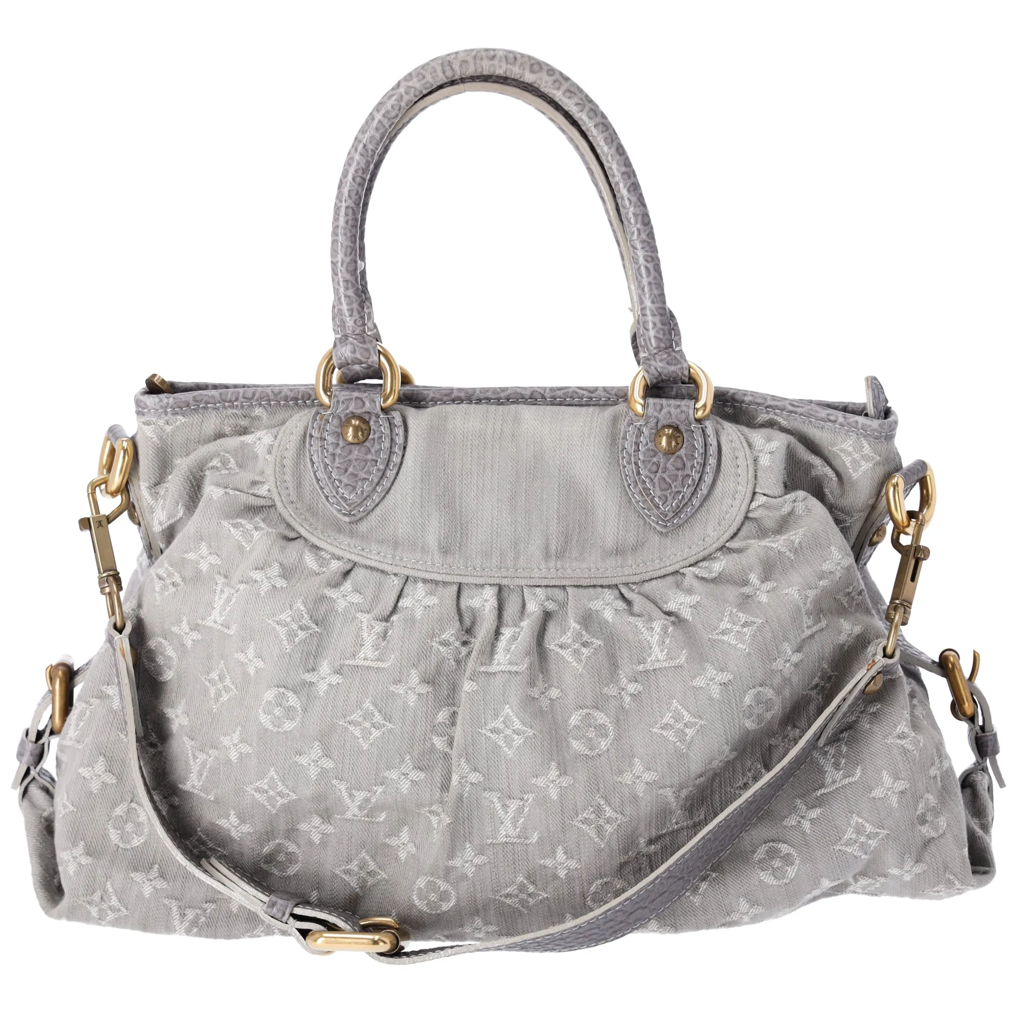 Louis Vuitton Neo Cabby MM Monogram Denim Handbag M95837 Gris Grey sold by Gaby's Bags