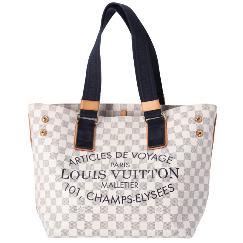 Louis Vuitton Cabas PM Tote Bag N41179 Azur Damier Canvas 2012 Plan Soleil sold by Gaby's Bags