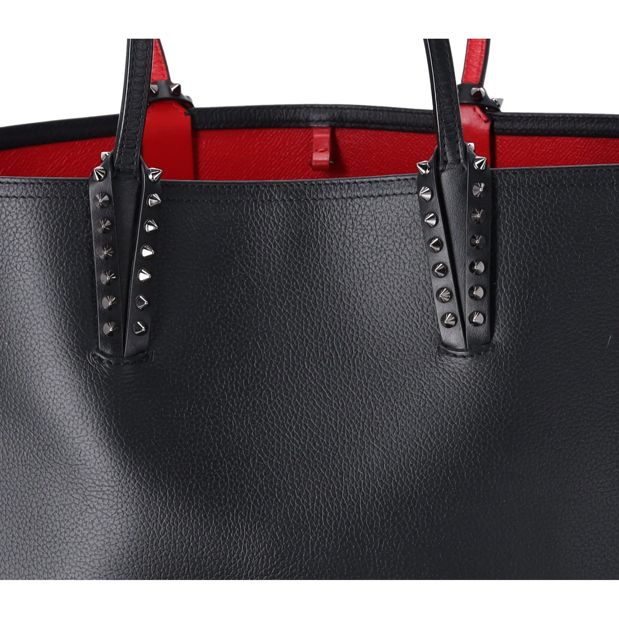 Christian Louboutin Cabata Large East West Tote Bag Black Red Leather sold by Gaby's Bags product image thumbnail 2