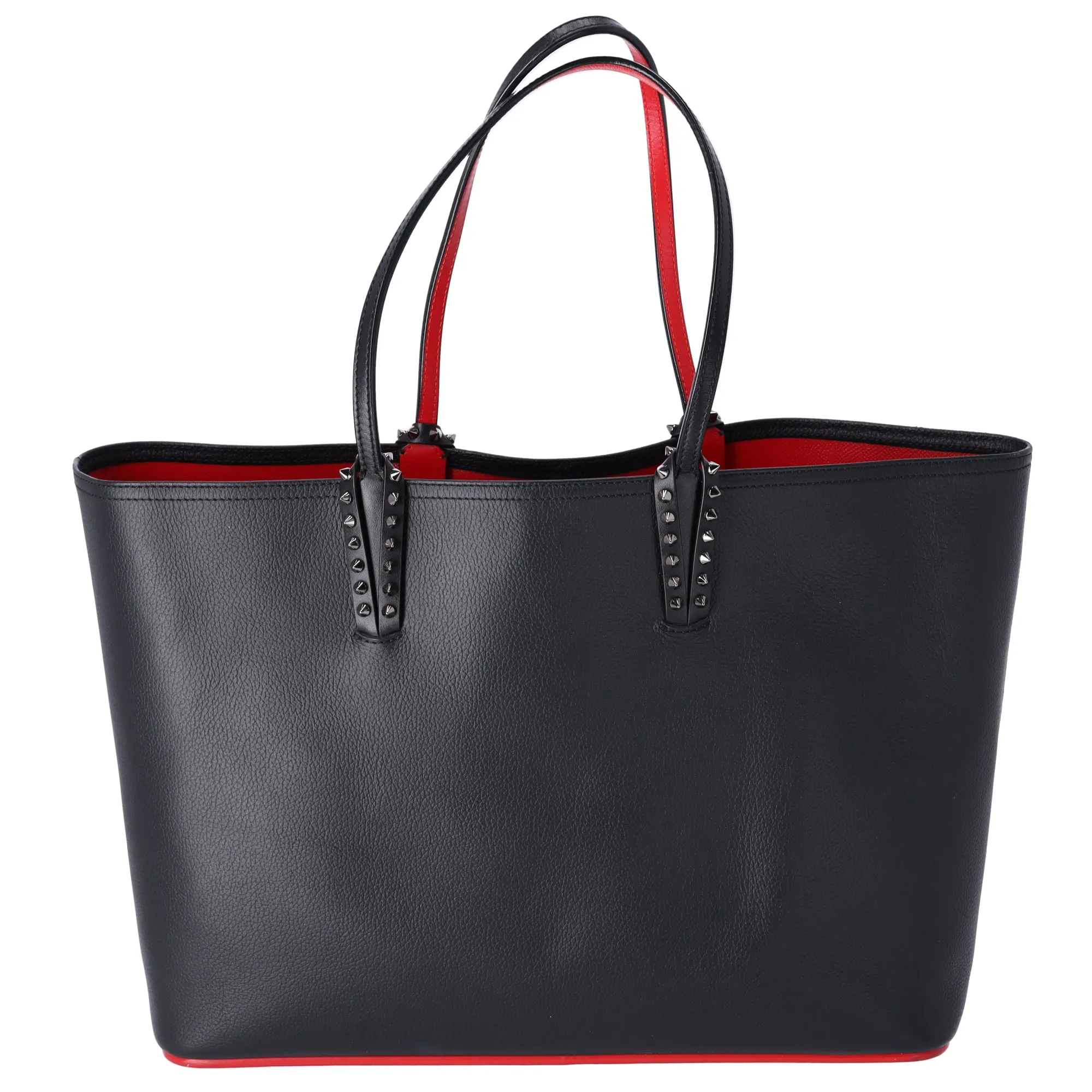Christian Louboutin Cabata Large East West Tote Bag Black Red Leather sold by Gaby's Bags product image thumbnail 4