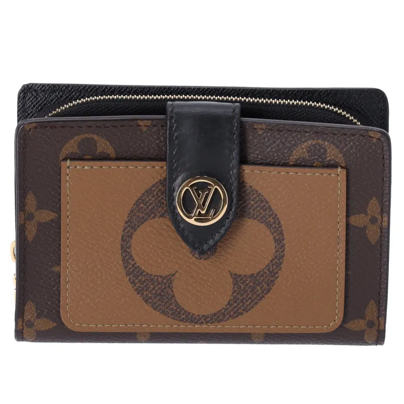 Louis Vuitton Juliette Compact Bifold Wallet Giant Reverse Monogram Brown M69432 sold by Gaby's Bags