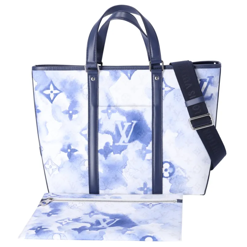 Louis Vuitton Weekend Tote PM Watercolor Summer Collection M45756 Blue made by Louis Vuitton
