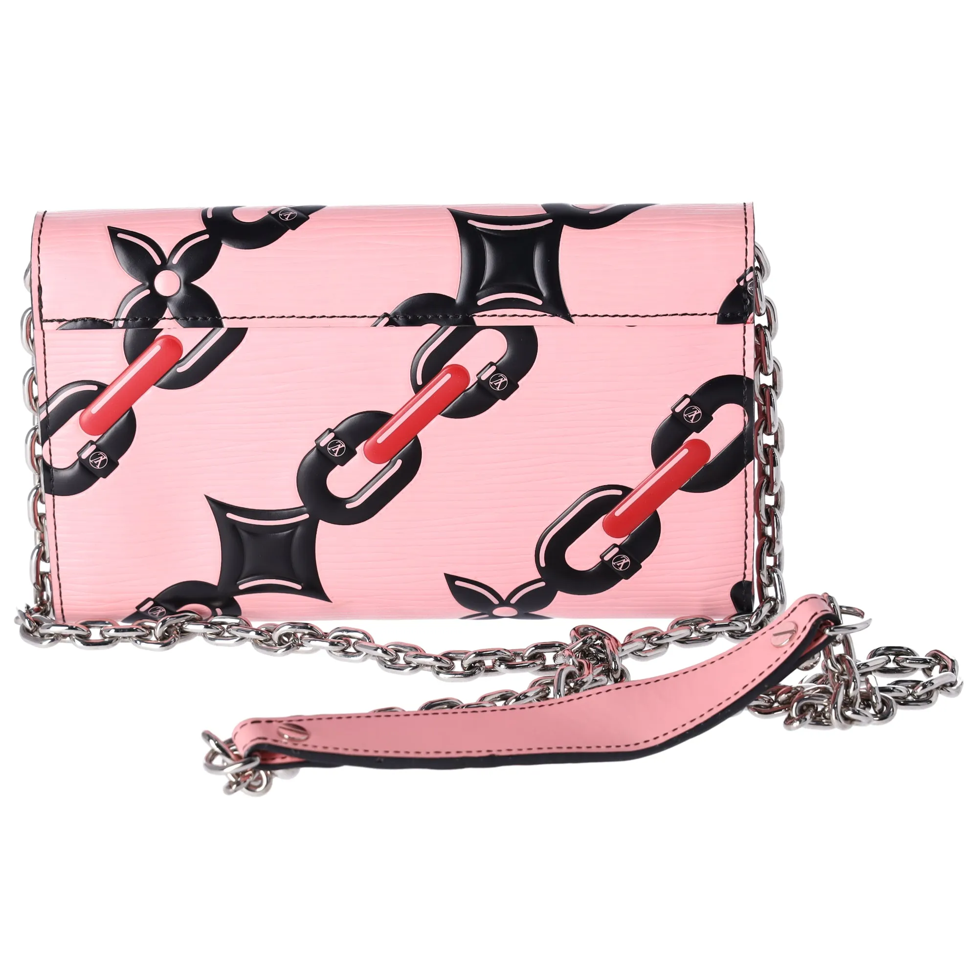 Louis Vuitton Twist Chain Wallet Crossbody Epi Black Pink sold by Gaby's Bags product image thumbnail 4