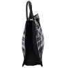 Saint Laurent Rive Gauche Tote Bag 499290 Black White Plaid Wool Leather sold by Gaby's Bags