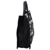 Saint Laurent Rive Gauche Tote Bag 499290 Black White Plaid Wool Leather sold by Gaby's Bags