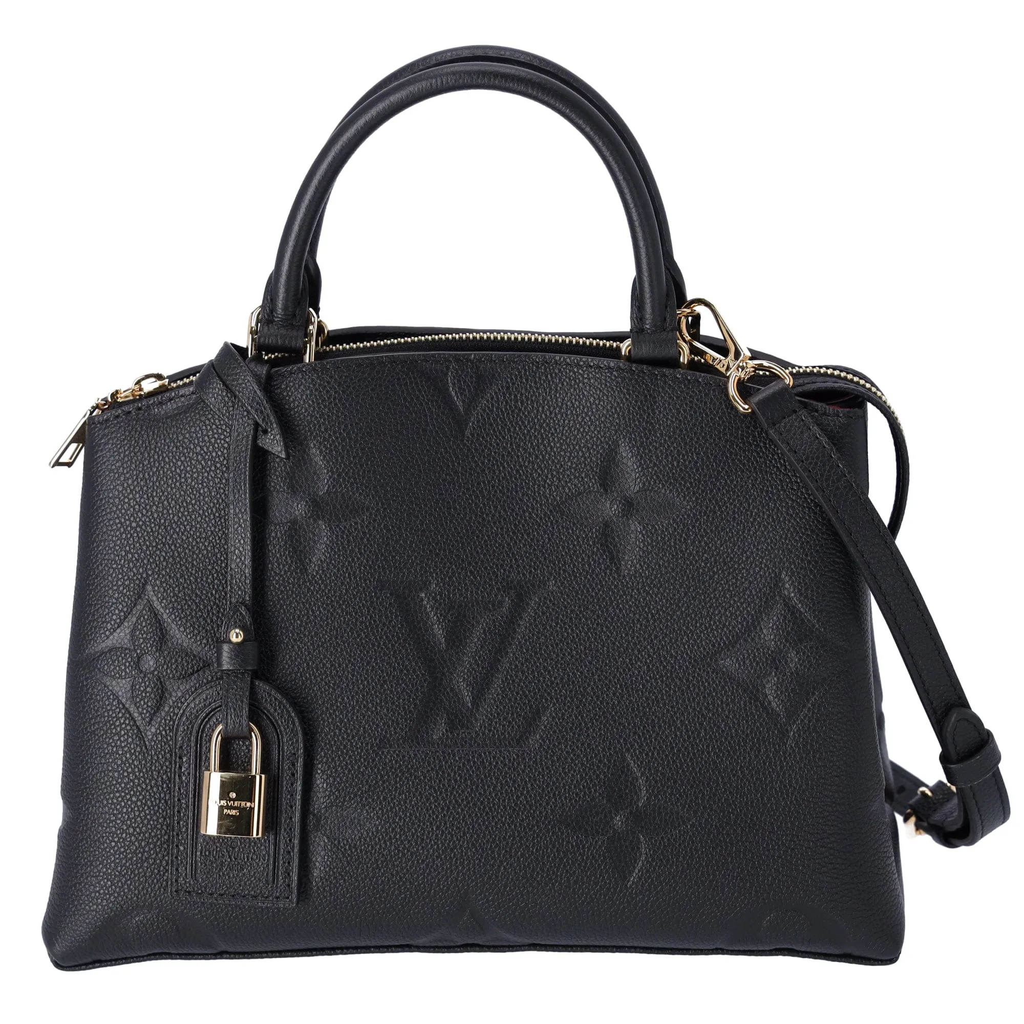 Louis Vuitton Petit Palais PM Monogram Empreinte Handbag M58916 Black Noir sold by Gaby's Bags