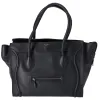 CELINE Luggage Medium Shopper Tote Black Leather sold by Gaby's Bags