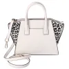 Michael Kors Avril Small Leather Cheetah Print Calf Hair Satchel Light Cream sold by Gaby's Bags