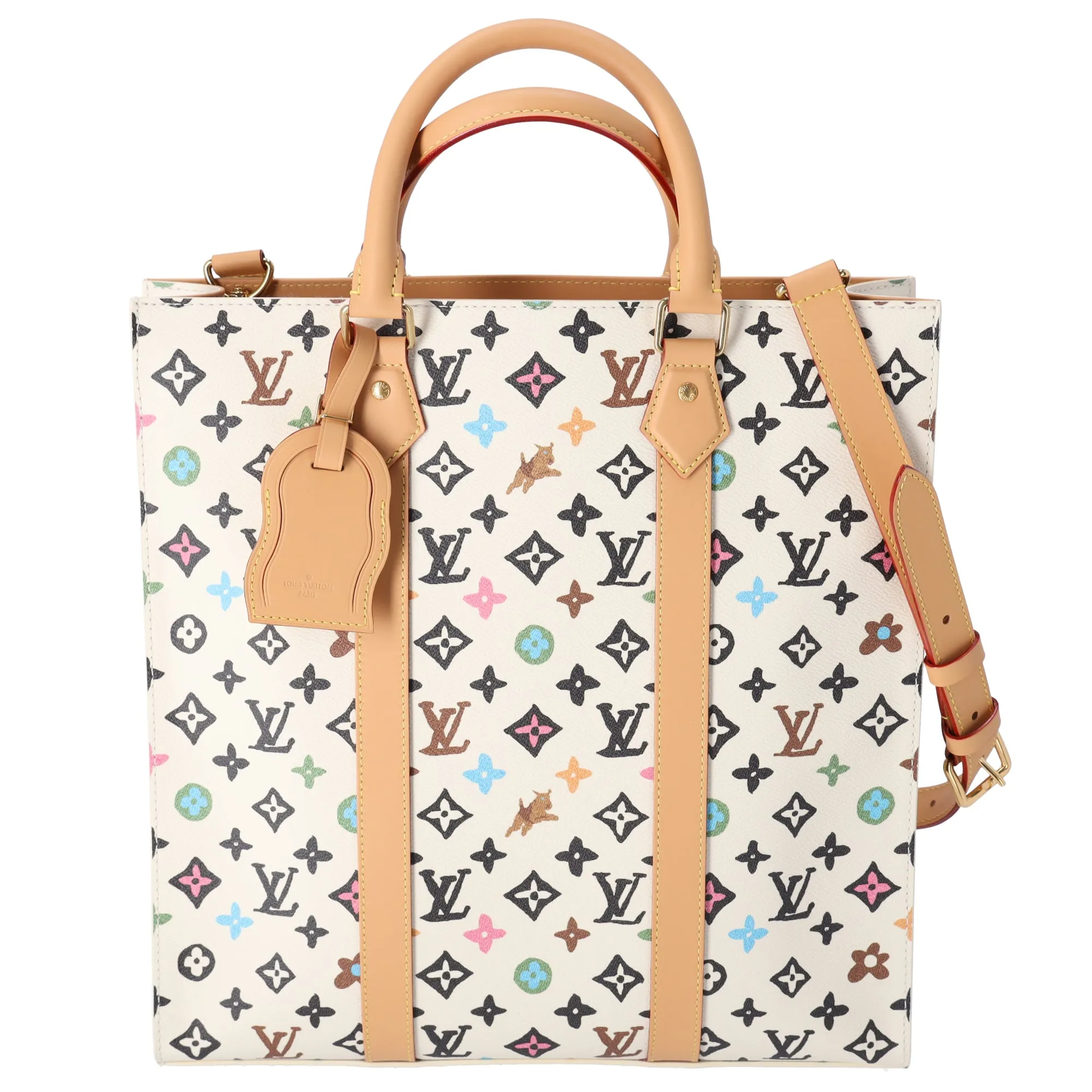 Louis Vuitton The Creator Sac Plat Vanilla Craggy Monogram Tote M24859 sold by Gaby's Bags