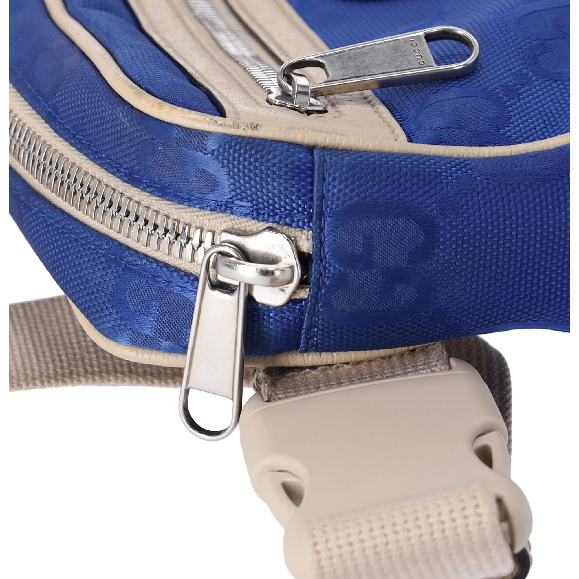 GUCCI Gucci Off The Grid Belt Bag Bum Bag 631341 Blue Beige Nylon sold by Gaby's Bags product image thumbnail 5