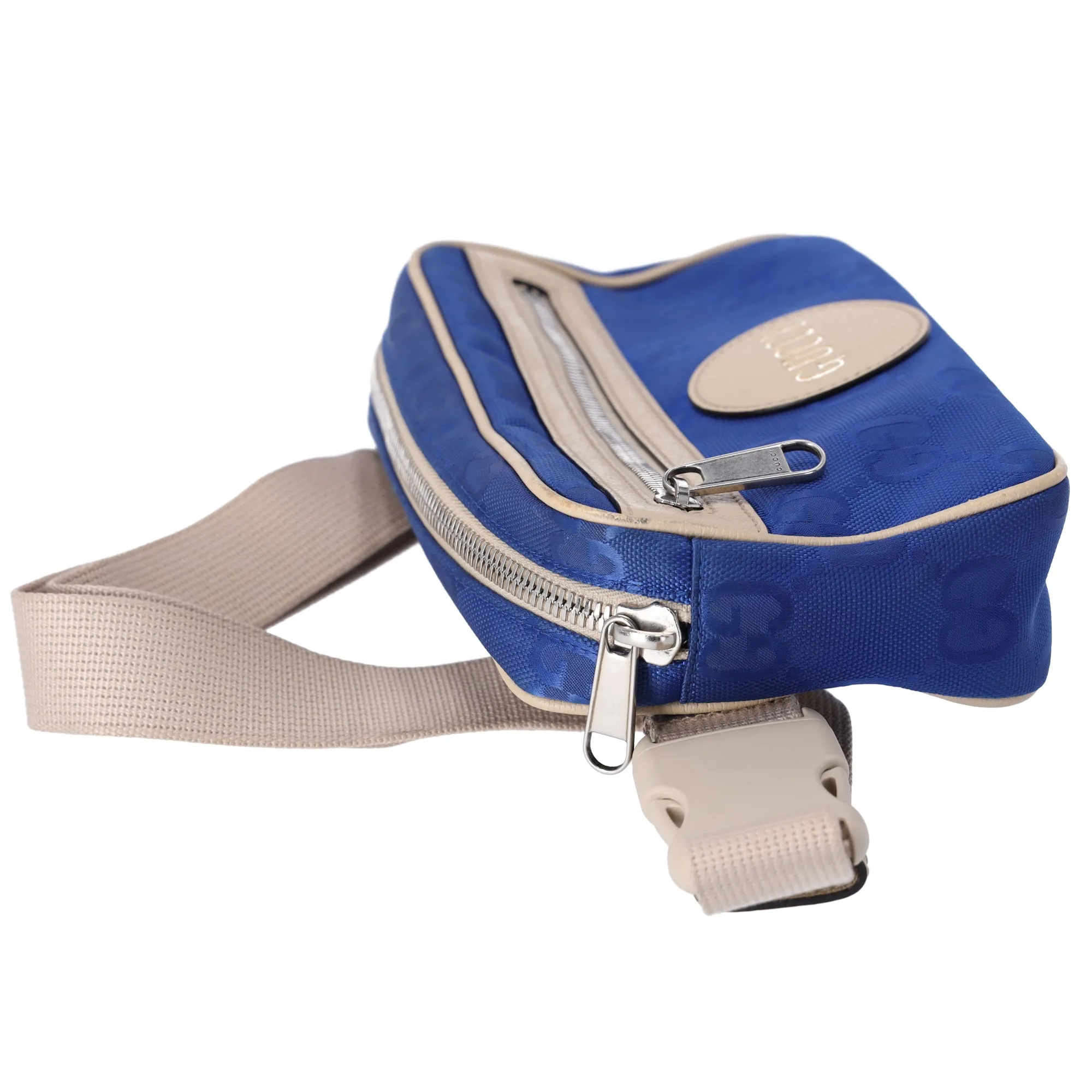 GUCCI Gucci Off The Grid Belt Bag Bum Bag 631341 Blue Beige Nylon sold by Gaby's Bags product image thumbnail 4