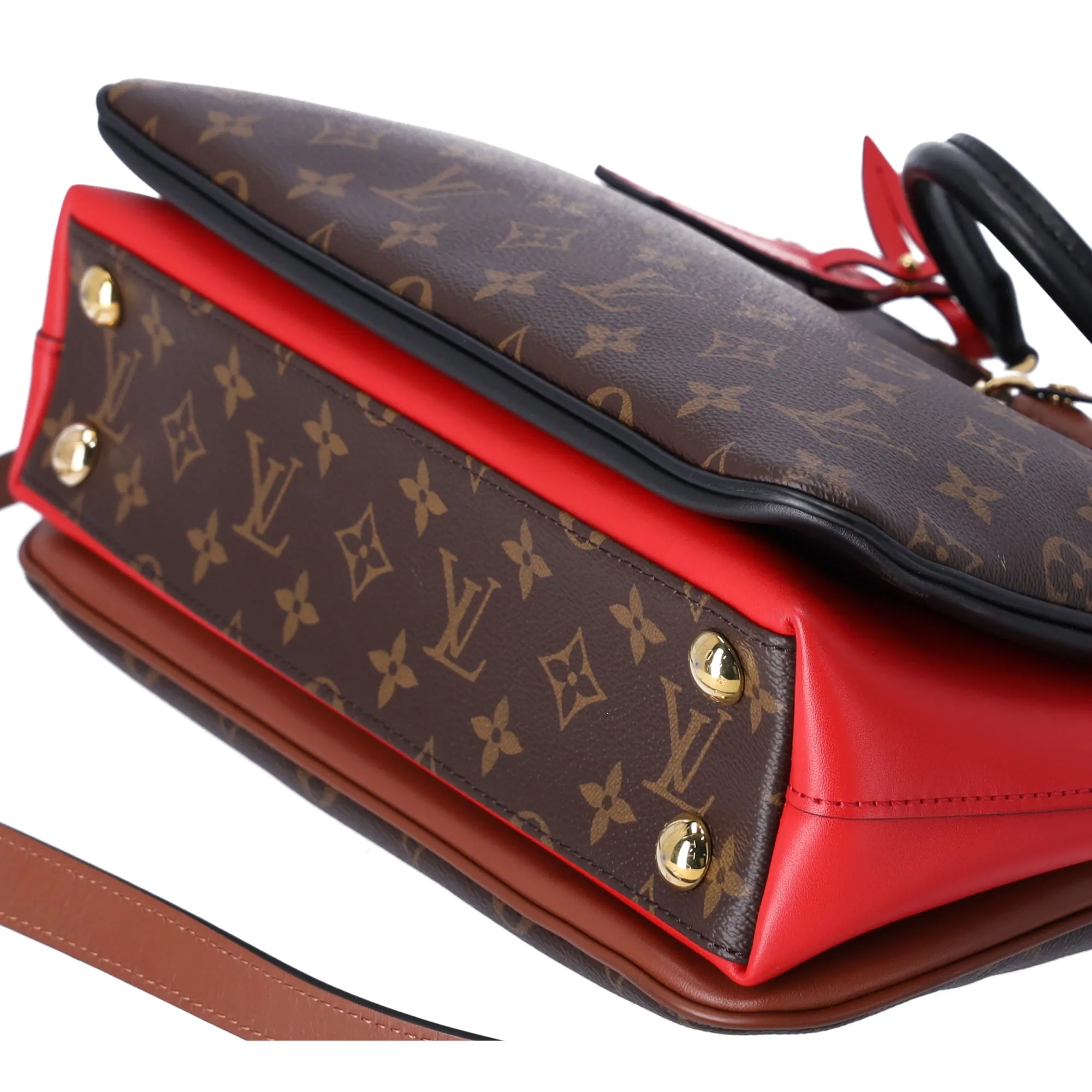 Louis Vuitton Millefeuille Monogram Handbag M44254 Red Canvas Leather sold by Gaby's Bags product image thumbnail 5