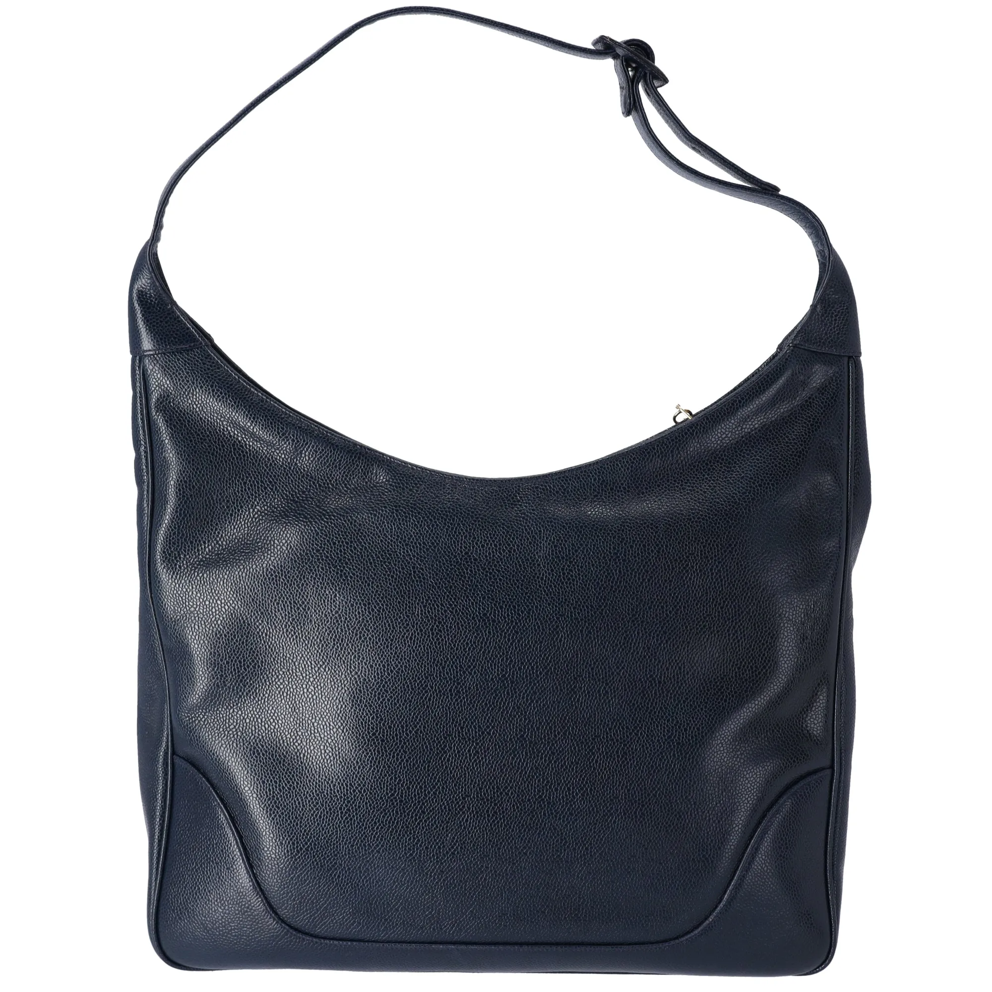 CHANEL CC Logo Hobo Bag Shoulder Bag Navy Caviar Leather sold by Gaby's Bags product image thumbnail 5