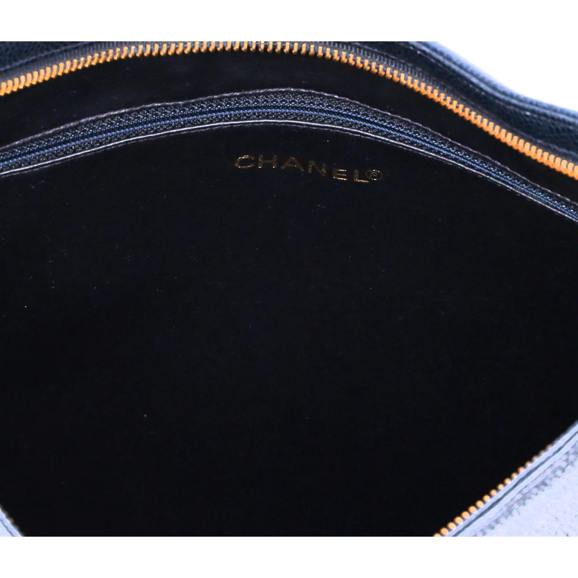 CHANEL CC Logo Hobo Bag Shoulder Bag Navy Caviar Leather sold by Gaby's Bags product image thumbnail 2