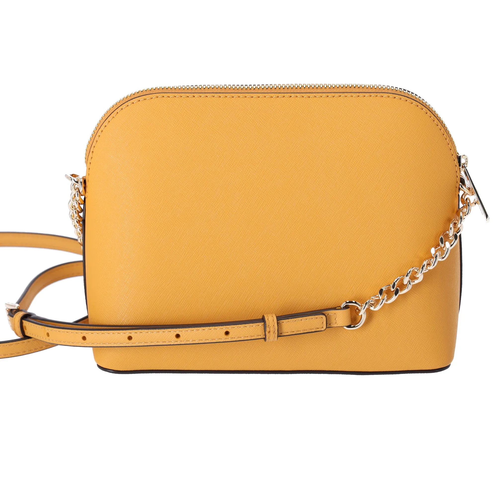 Michael Kors Jet Set Travel Medium Dome Crossbody Bag Gold Rod Yellow Leather sold by Gaby's Bags product image thumbnail 3