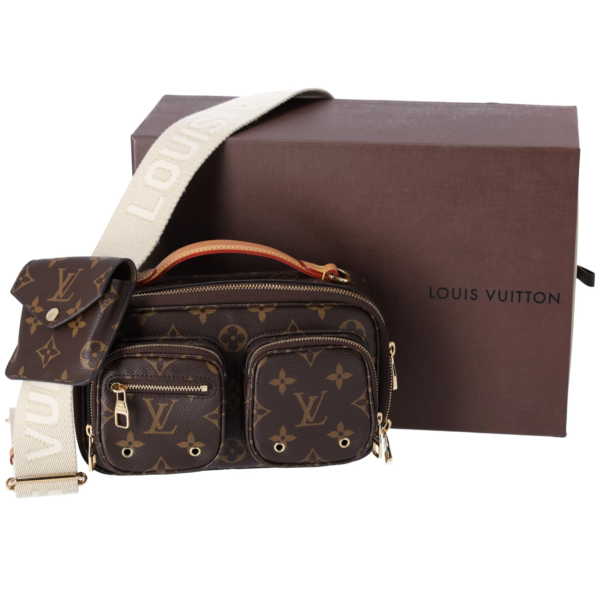 Louis Vuitton Utility Crossbody Monogram Shoulder Bag M80446 w Pouch sold by Gaby's Bags