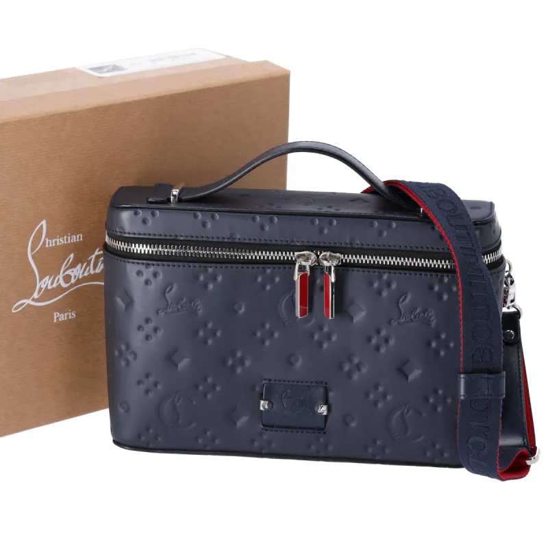 Christian Louboutin Kipi Pouch Messenger Handbag 1205265 Navy Leather sold by Gaby's Bags