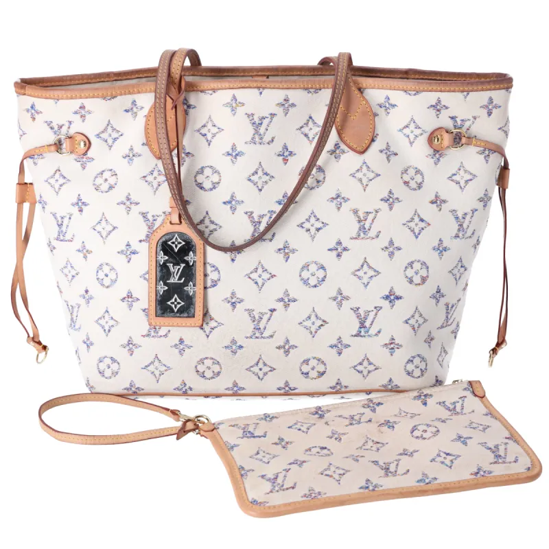Louis Vuitton Garden Collection Neverfull MM Tote Monogram Jacquard Multicolor sold by Gaby's Bags